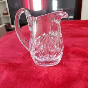 Lead Crystal Pitcher Hand Made miniature 3 1/2" tall. - Picture 1 of 7