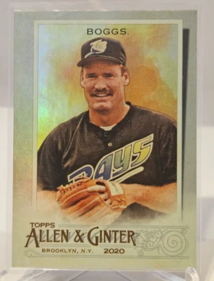 2020 Topps Allen & Ginter WADE BOGGS #126 HOT Box Silver Foil - Image 1 of 2