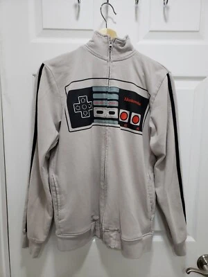 2011 Nintendo Entertainment System/NES Controller Sudadera Cremallera Gris MD Foto 1 de 4