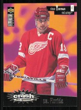 1996-97 Collector's Choice Crash the Game Gold #C10B Steve Yzerman /vs. Florida