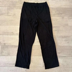 Pantalones de atleta para hombre talla M negros con rayas grises - Imagen 1 de 7