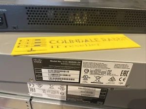 Cisco SG500-28 with Brackets Cisco 28-Port Gigabit Stackable Switch (Inc VAT) - Picture 1 of 8