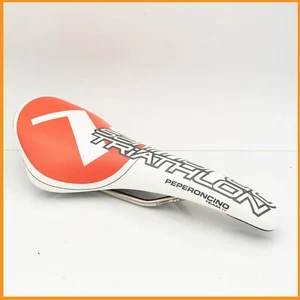 NOS SAN MARCO CONCOR TRIATHLON TEAM CARBON SADDLE VINTAGE ROAD BIKE SEAT WHITE - Picture 1 of 9