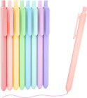 Colored Retractable Gel Pens, 8 Pastel Ink Colors, Cute Pens 0.5Mm Fine Point Qu