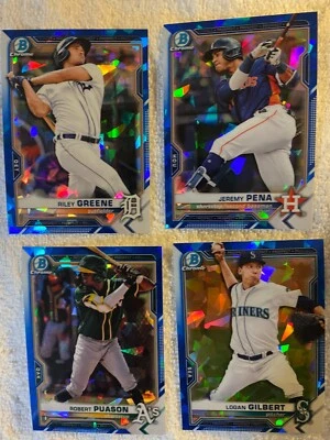 2021 Bowman SAPPHIRE Edition Chrome Prospects You Pick - Image 1 of 4