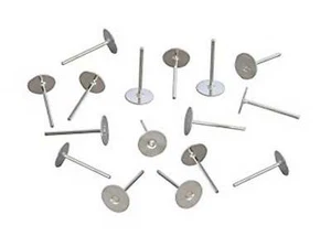 50 ORECCHINI A PUNTA IN FIMO ARGENTO CHIARO 11 Mm - GIOIELLI PERLE - Foto 1 di 2