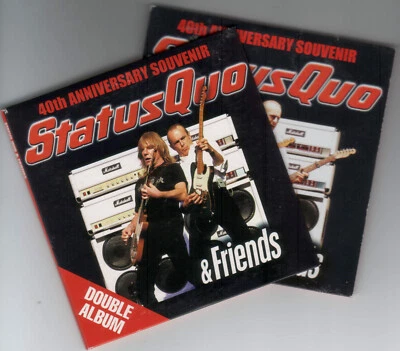 STATUS QUO & FRIENDS: 40TH ANNIVERSARY SOUVENIR - 2 CDs (2005) TOM JONES, T'PAU - Image 1 of 2