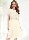 Ivory Two in One Dress with Lace 'Bolero' Jacket Two Piece Dress and Jacket  12