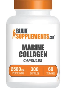 BulkSupplements Marine Collagen (Fish) Capsules - 2500mg Per Serving - Picture 1 of 5