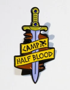 Camp Half Blood Percy Jackson Sword Logo Books Movie & TV Metal Enamel Pin NEW - Picture 1 of 1