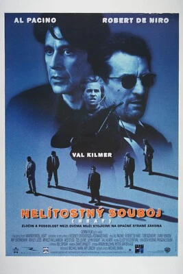 HEAT 24x33 Original Czech movie poster 1995 PACINO, ROBERT DE NIRO, MICHAEL MANN - Image 1 of 4