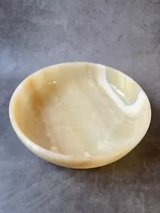 Vintage Marmor? Onyx? Obstschale 20cm 900g - Bild 1 von 6