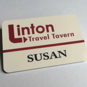Susan - LINTON TRAVEL TAVERN - I'm Alan Partridge - Staff Name Badge - Glossy - Picture 1 of 2