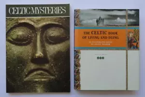 (751) Lot 2x Celitc Themed Books Celtic Mysteries, Celtic Book of Living & Dying - Picture 1 of 12