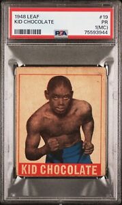 1948 Leaf #19 Kid Chocolate PSA 1 Graded Boxing Card Centered RC