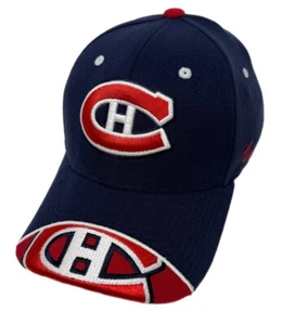 Zephyr NHL Montreal Canadiens RARE “View Top” Curved Bill Stretch Fit Hat NWT - Picture 1 of 6