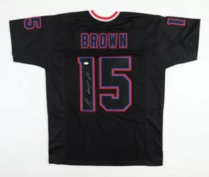 John "Smokey" Brown Signed Buffalo Bills Alternate Custom NFL Football Jersey - Picture 1 of 5