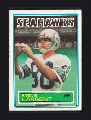 1983 Topps - Steve Largent #389 - SEATTLE SEAHAWKS EX-MT - Image 1 of 3