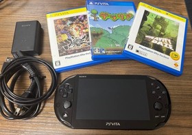 Near Mint PS Vita PCH-2000 Sony PlayStation Console Black Tested And Working