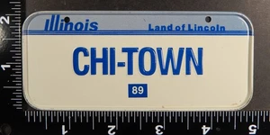 1989 Post Müsli ILLINOIS Metall Mini Nummernschild (m89p0012) - Bild 1 von 2