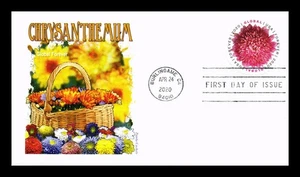 US COVER CHRYSANTHEMUM FLOWERS GLOBAL FOREVER FDC PANDA CACHET - Picture 1 of 2