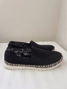 Bobs from Skechers Black Memory Foam Slip On Shoes Women’s Size 7.5 - Picture 1 of 8