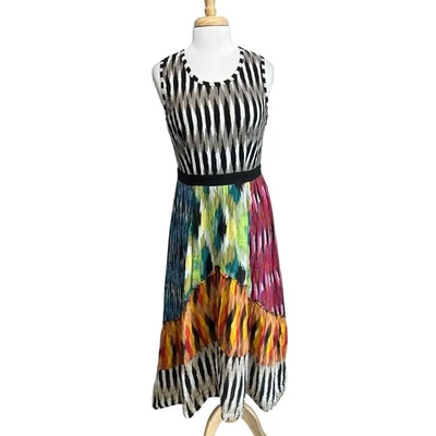Vestido midi Klozlyne para mujer talla L multicolor en capas campesino boho espíritu libre Foto 1 de 4