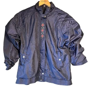 Vintage BOLD SPIRIT Blue Full Zip Windbreaker Size Medium - Bild 1 von 10