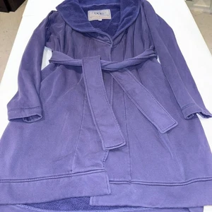 Bata UGG para mujer mediana azul forrada de lana con cinturón acogedora albornoz de salón - Imagen 1 de 13