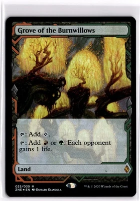 Grove of the Burnwillows Foil Zendikar Expeditions LP x1 MTG Magic the Gathering - Image 1 of 2