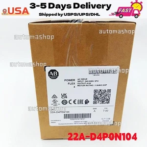 Allen-Bradley AB 22A-D4P0N104 PowerFlex 4 1.5kW 2.0HP AC Drive New Sealed - Picture 1 of 4