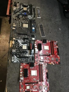 LOT 5 Ryzen 5 3600 5 5600G 3 3100 5 1400 1400+ Motherboards+ RAM+SSD - Picture 1 of 11