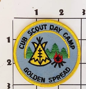Golden Spread Council Cub Day Camp Patch BSA Boy Scouts America Vintage - Picture 1 of 1