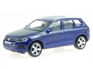 VW Touareg blau Modellauto 444014 RMZ 1:43 - Bild 1 von 4