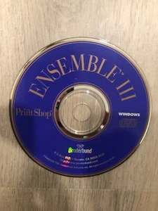Print Shop Ensemble III 3 PC CD - vintage software for Windows - Picture 1 of 1