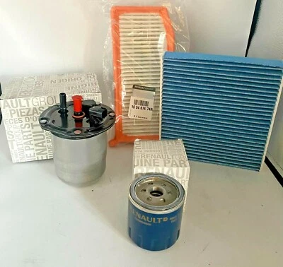 KIT TAGLIANDO 4 FILTRI ORIGINALI RENAULT CLIO IV CAPTUR 1.5 DCI
