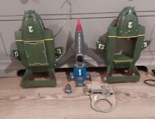 Vintage Thunderbirds 1 & 4 Large 14" Rocket Sounds 1999 Carlton Retro Toy Green