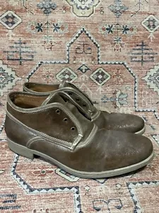 Stivali Chukka John Varvatos Dylan senza pizzo 10 da uomo marrone pelle scamosciata suola Vibram classici - Foto 1 di 15