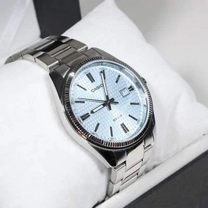 Casio Men's Vintage Blue Dial Stainless Steel Watch MTP-1302PE-2AVEF - Picture 1 of 9