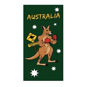 Boxing Kangaroo Beach Towel - Picture 1 of 1