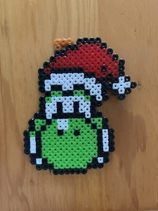 Handmade Christmas Decor / Ornament Hama Beads Super Mario Yoshi 12cm - Picture 1 of 1