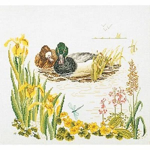 Cross-stitch kit thea gouverneur 2065 Ducks - Picture 1 of 10