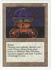 MTG Mishra's War Machine Revised Edition Rare MP - Picture 1 of 2