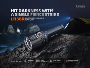 Fenix LR36R 10000 Lumens 1260 Meter Distance Laser USB TypeC Recharge Flashlight - Picture 1 of 17