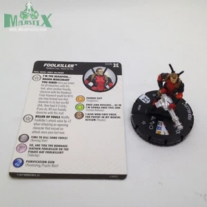 Heroclix Deadpool and X-Force set Foolkiller #003b Common figure w/card! - Picture 1 of 1