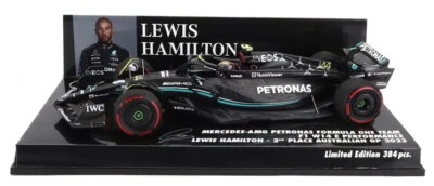 Minichamps Mercedes-AMG W14 2nd Australian GP 2023 - Lewis Hamilton 1/43 Scale - Image 1 of 2