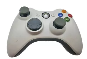 🌻Controlador Microsoft Xbox 360 en blanco original aceptable joystick inalámbrico🌻 - Imagen 1 de 7