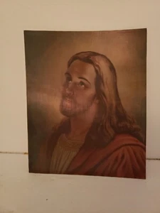 VINTAGE LENTICULAR JESUS & LAST SUPPER VARI-VUE PRINT PICTURE 10" x 12 N.Y. - Picture 1 of 5