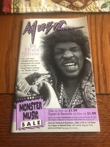 Jimi Hendrix 1990 Columbia House Music Catalog Promo Magazine - Picture 1 of 1