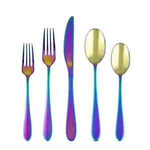 Cambridge Silversmiths Byram Rainbow Mirror 20-Piece Flatware Set, Service for 4 - Picture 1 of 8